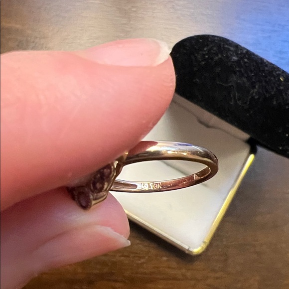 Vintage style rose gold and freshwater pearl ring, size 7 - Picture 5 of 5